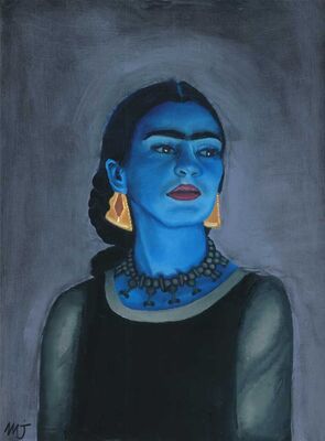Blue Frida by Mariajuanita Guzman