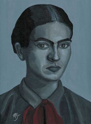 Gray Frida by Mariajuanita Guzman